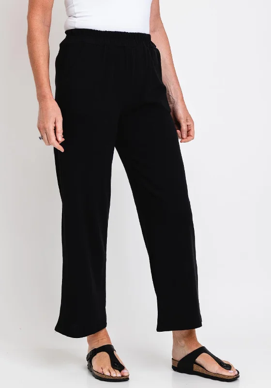 Serafina Collection One Size Wide Leg Trouser, Black