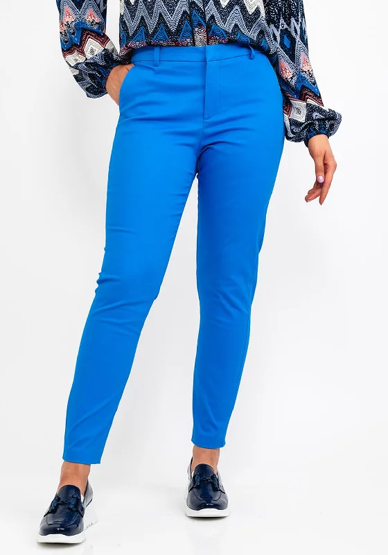 b.young Slim Leg Trousers, Azure Blue