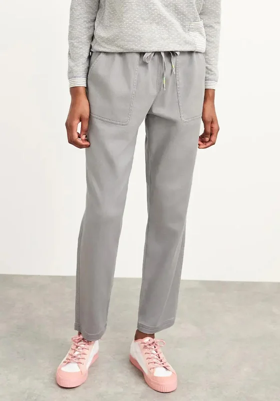 White Stuff Olivia Twill Jersey Jogger Trousers, Grey