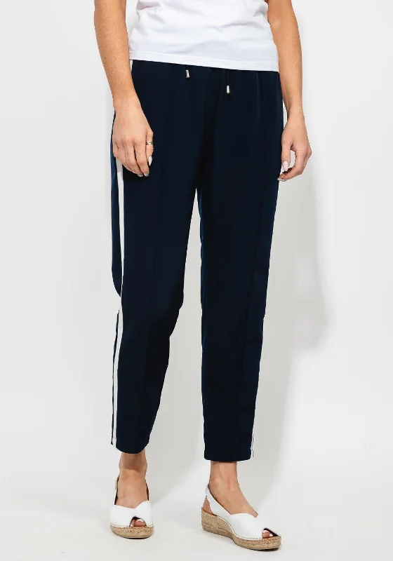 I.nco Casual Straight Striped Trousers, Navy