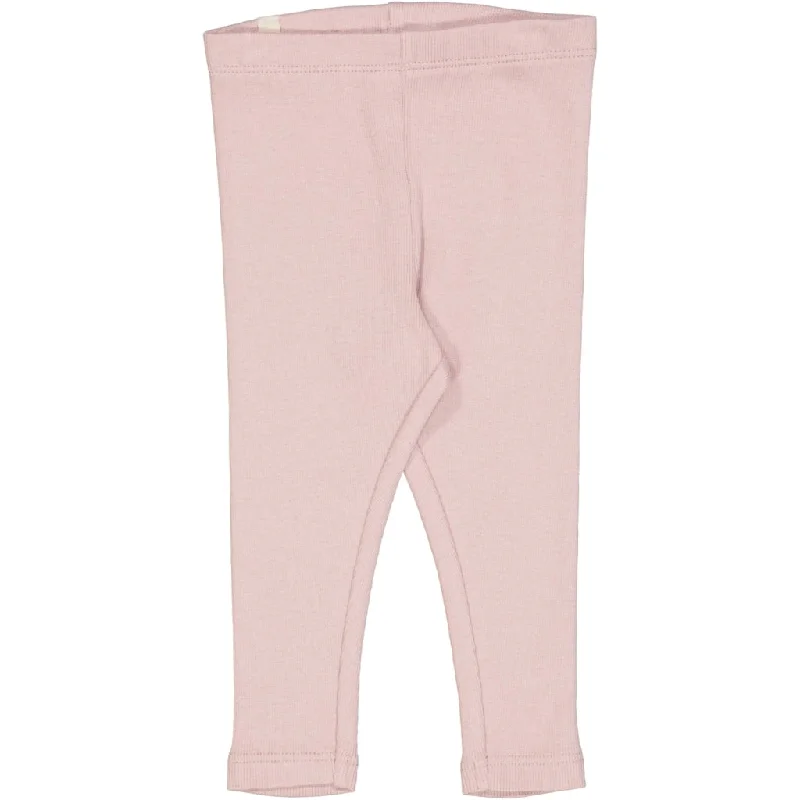 Rib Leggings - powder rose