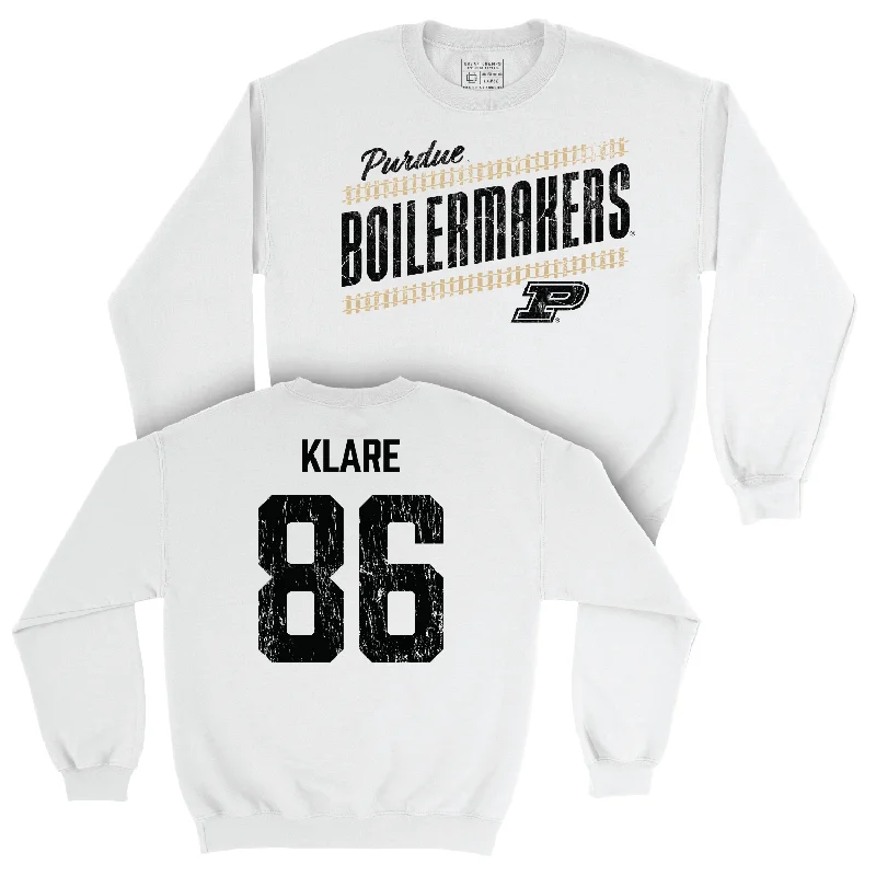 Football White Slant Crew - Max Klare | #86