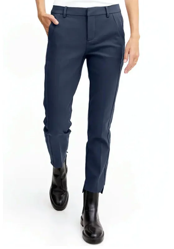 Fransa Tessa Straight Leg Trouser, Navy