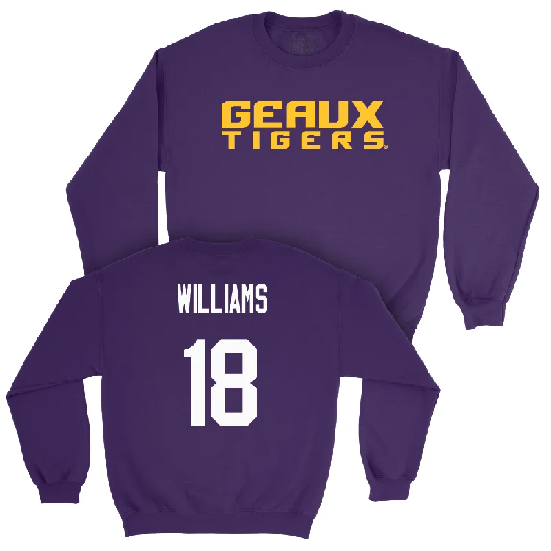 Football Purple Geaux Crew - Joshua Williams