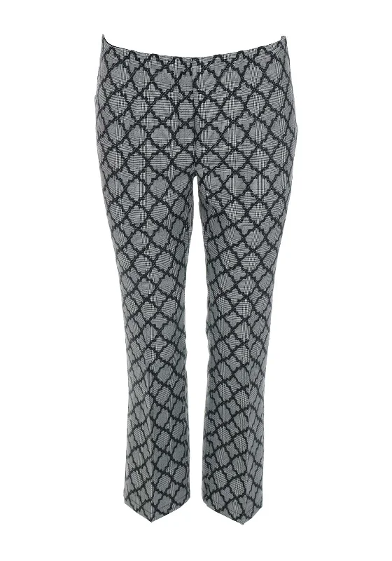 Guess Womens Houndstooth 7/8 Trousers, Grey