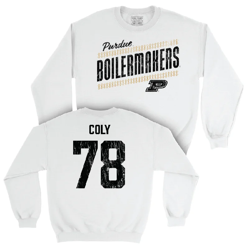 Football White Slant Crew  - Bakyne Coly