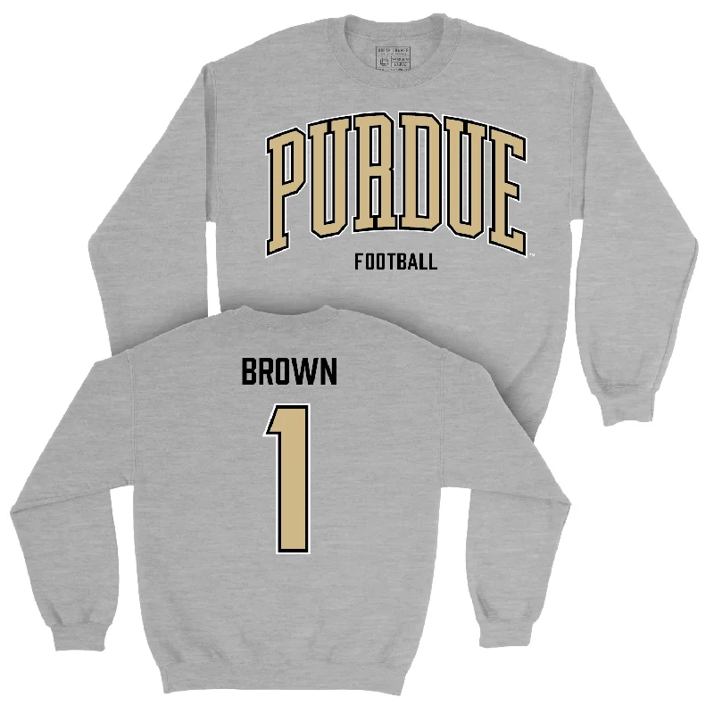 Football Sport Sport Grey Arch Crew - Markevious Brown | #1