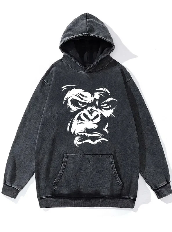 GORILLA FACE Washed Gym Hoodie