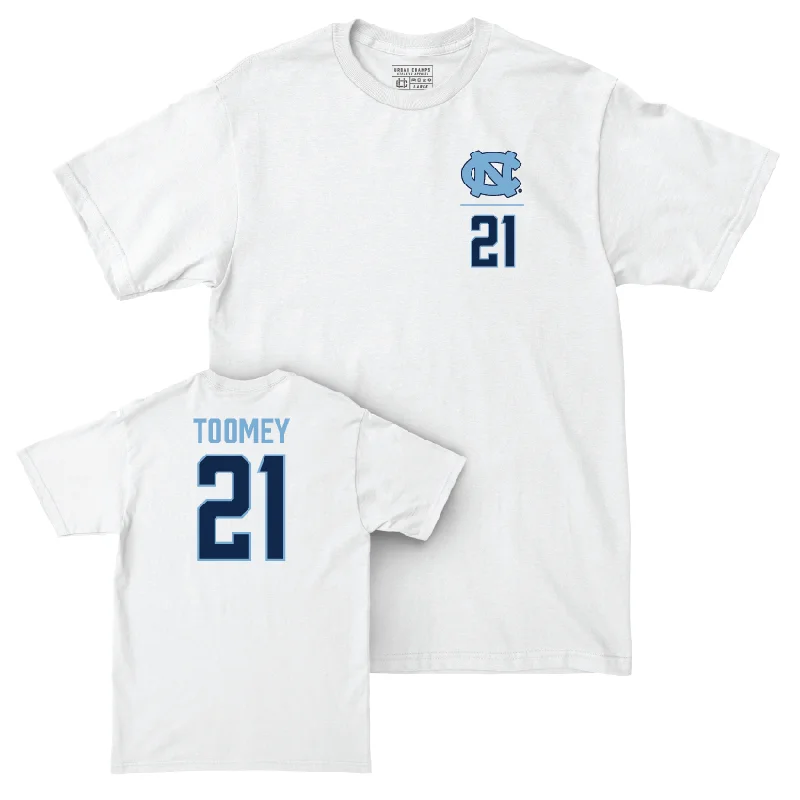 UNC Women's Basketball White Logo Comfort Colors Tee  - Ciera Toomey