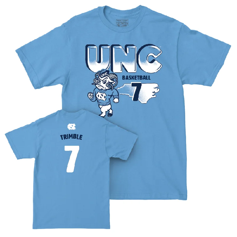 UNC Men's Basketball Mascot Carolina Blue Tee - Seth Trimble