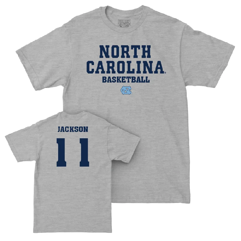 UNC Men's Basketball Sport Grey Staple Tee  - Ian Jackson