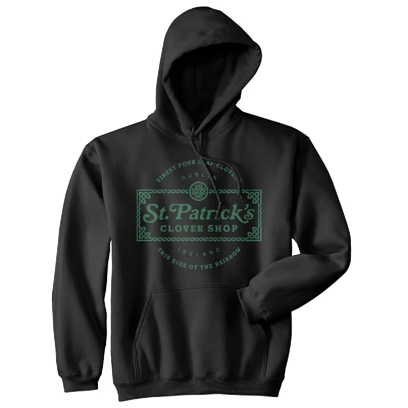 Saint Patricks Clover Shop Hoodie