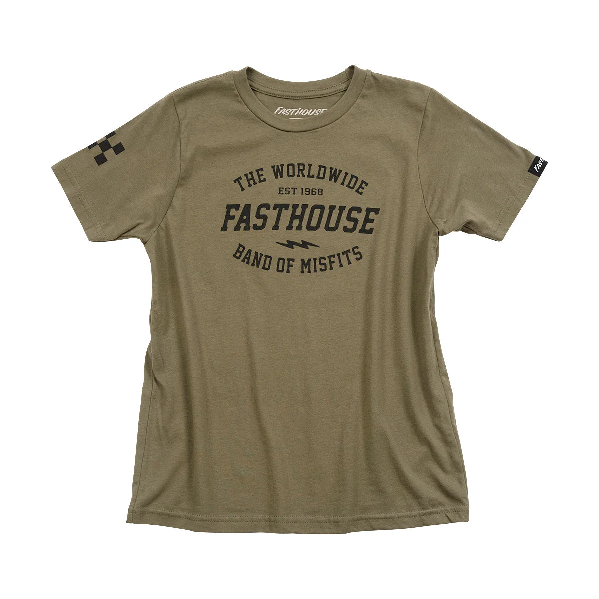 Fasthouse Coalition Tee - Youth - Military Green