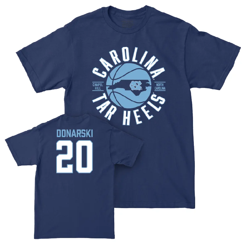 UNC Women's Basketball Navy Tee - Lexi Donarski