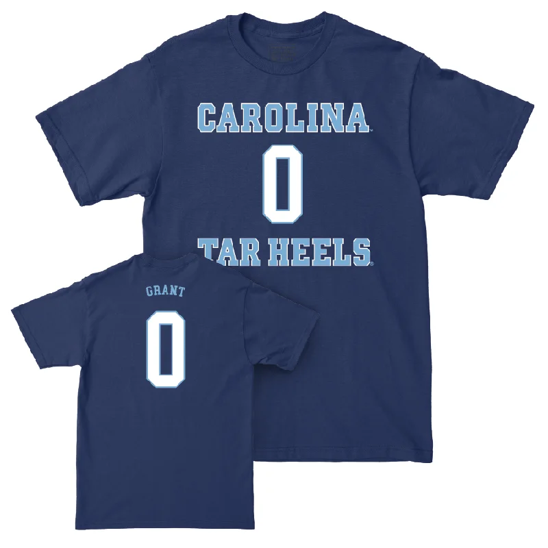 UNC Women's Basketball Sideline Navy Tee  - Lanie Grant