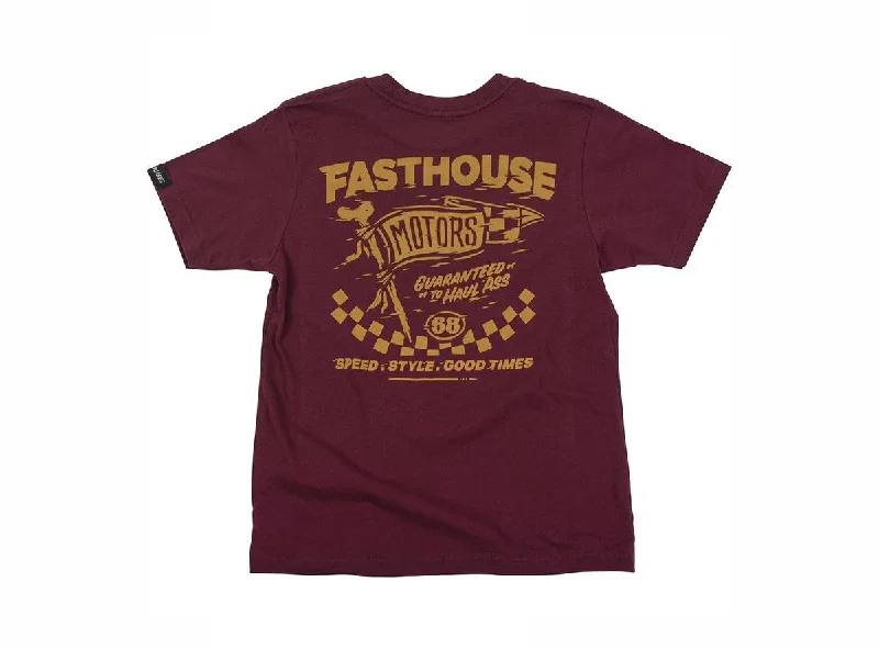 Fasthouse All Out Tee - Youth - Maroon