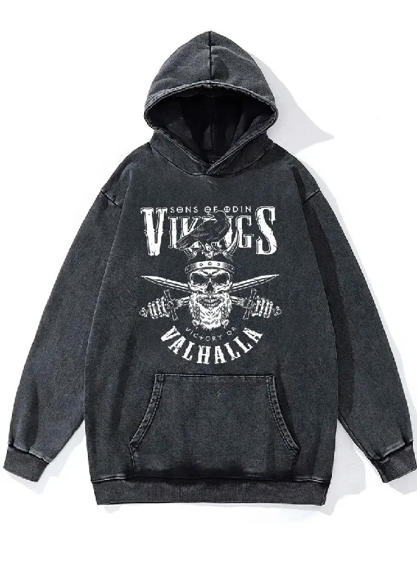 Vikings Valhalla Washed Gym Hoodie