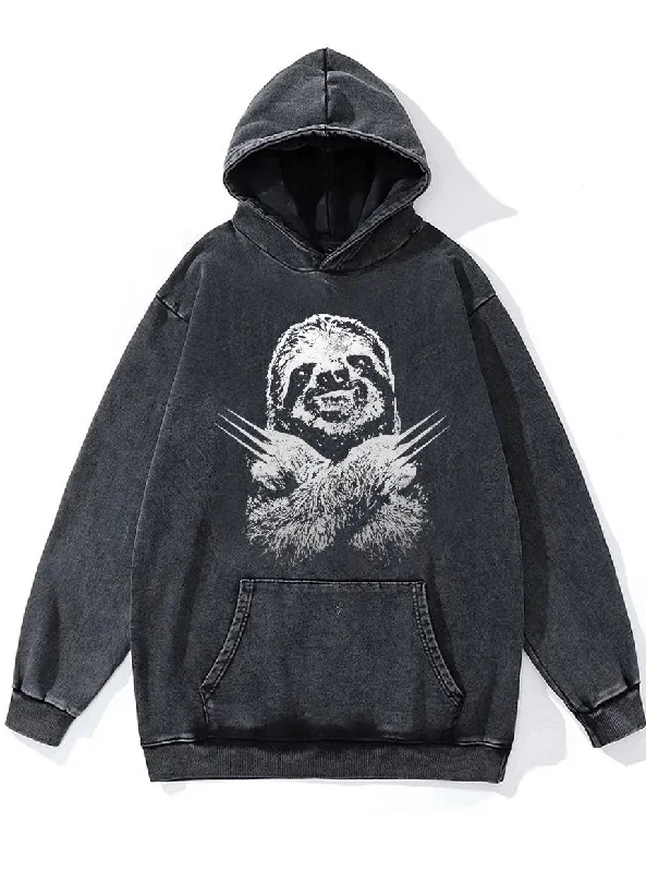 iron sloth Washed Gym Hoodie