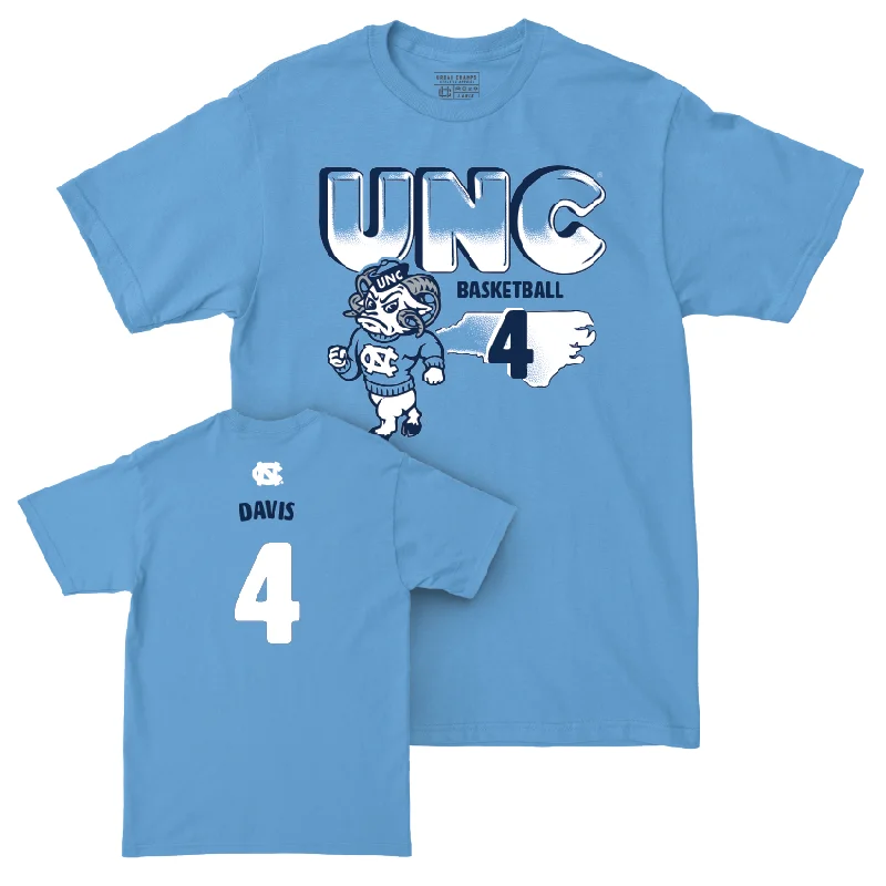 UNC Men's Basketball Mascot Carolina Blue Tee - RJ Davis