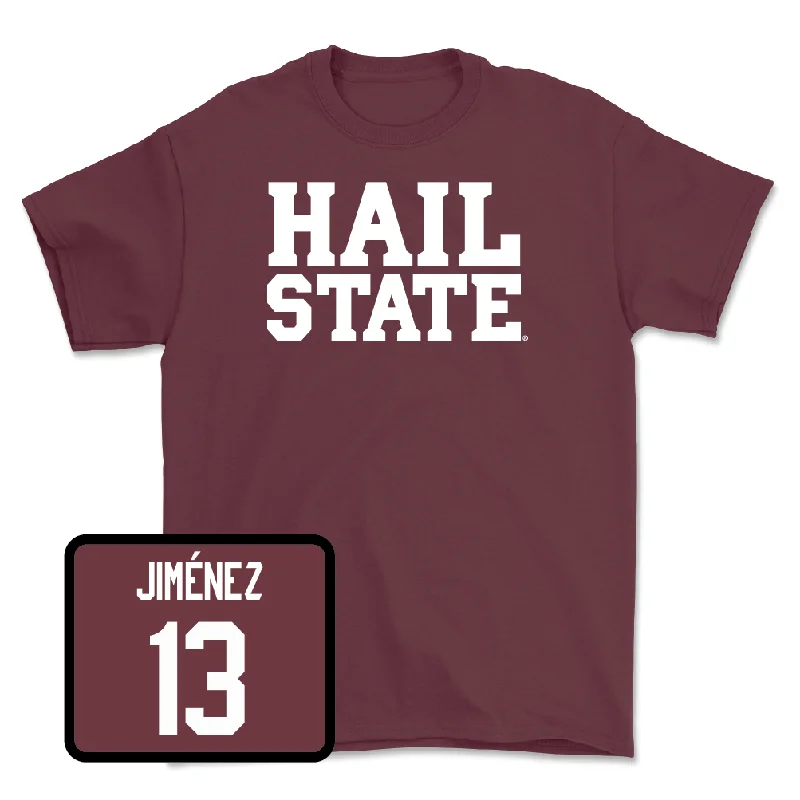 Maroon Women's Basketball Hail Tee - Rocío Jiménez