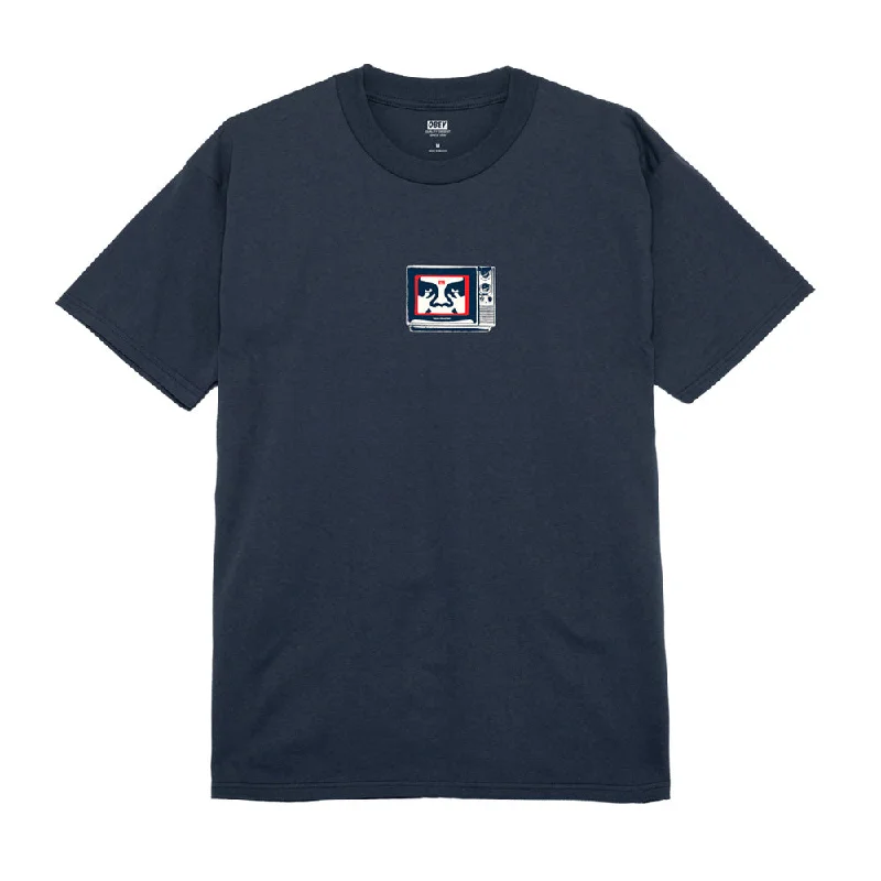 OBEY TV TEE // NAVY