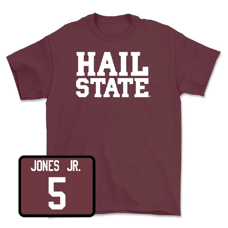 Maroon Men's Basketball Hail Tee - Shawn Jones Jr.