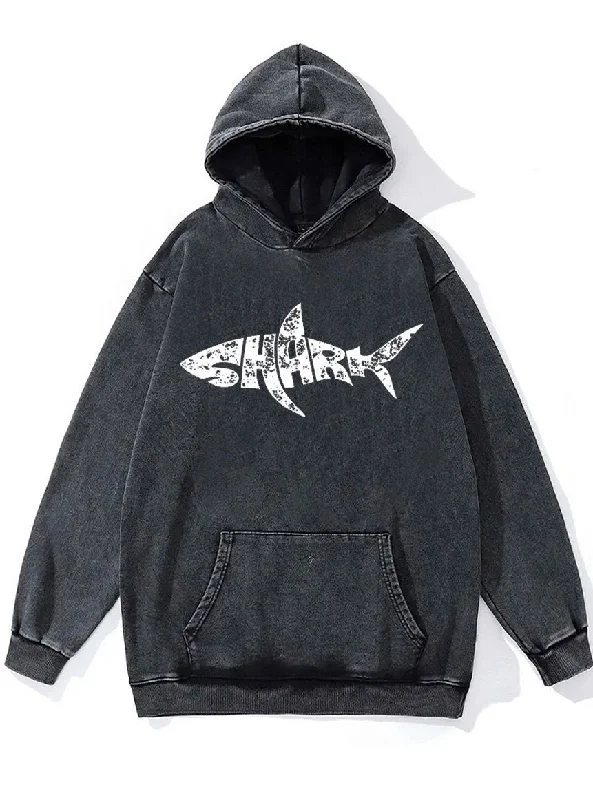 shark Washed Gym Hoodie