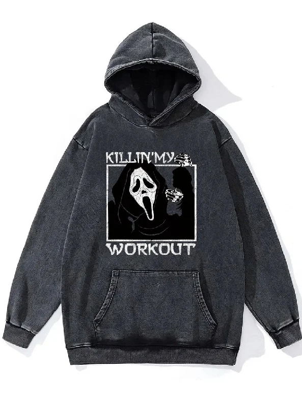 KILLING MY WORKOUT Washed Gym Hoodie