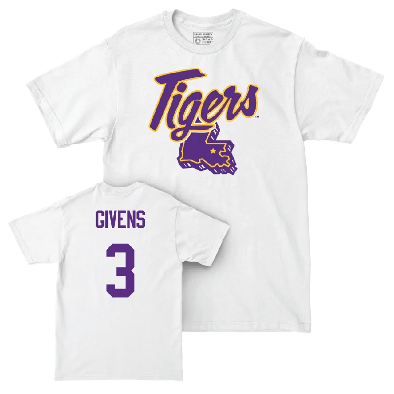 Men's Basketball White Tiger State Tee  - Curtis Givens