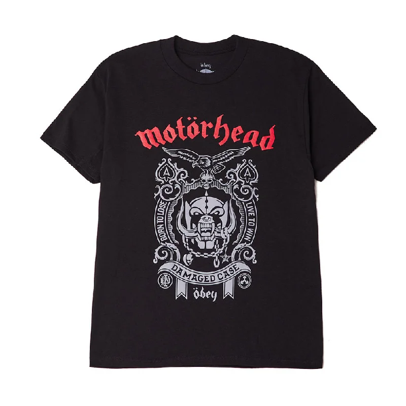 OBEY X MOTORHEAD DAMAGED CASE CLASSIC TEE // BLACK