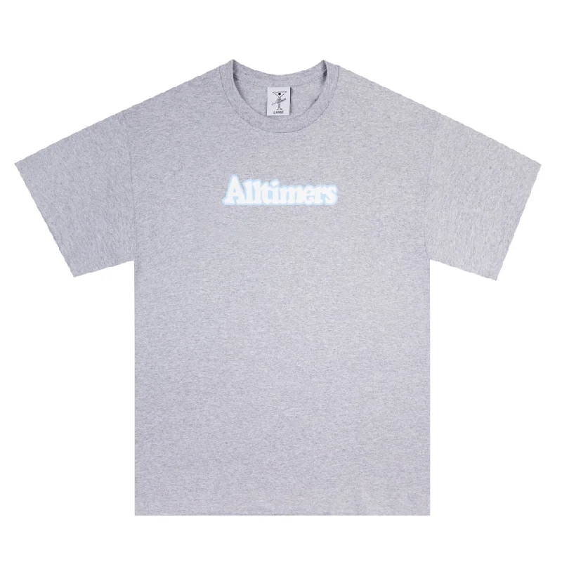 ALLTIMERS BROADWAY TEE - GREY LIGHT BLUE