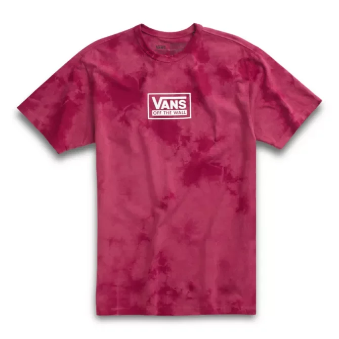 VANS OFF THE WALL SPOT TIE DYE TEE - RASPBERRY RADIANCE