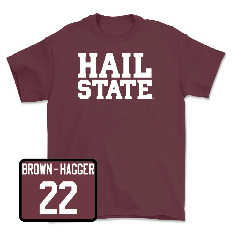 Maroon Women's Basketball Hail Tee - Jasmine Brown-Hagger