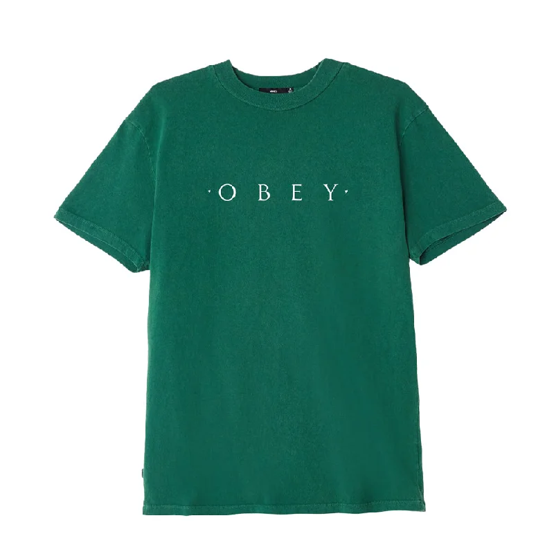 OBEY NOVEL OBEY BASIC PIGMENT TEE // DUSTY FOREST