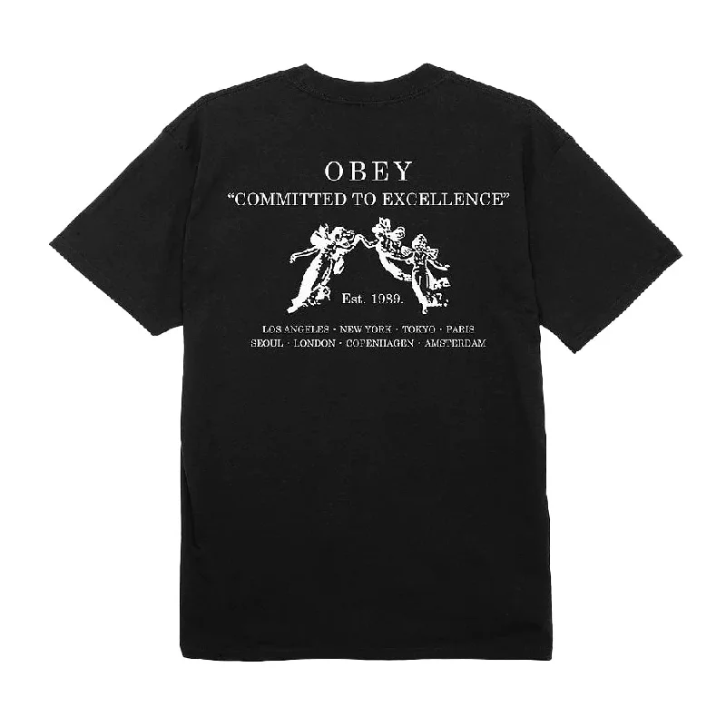 OBEY COMMITTED TO EXCELLENCE TEE // BLACK