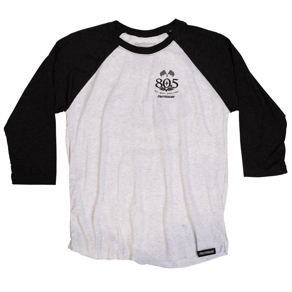 Fasthouse 805 Mantra Raglan Long Sleeve Tee - Womens - Black-White