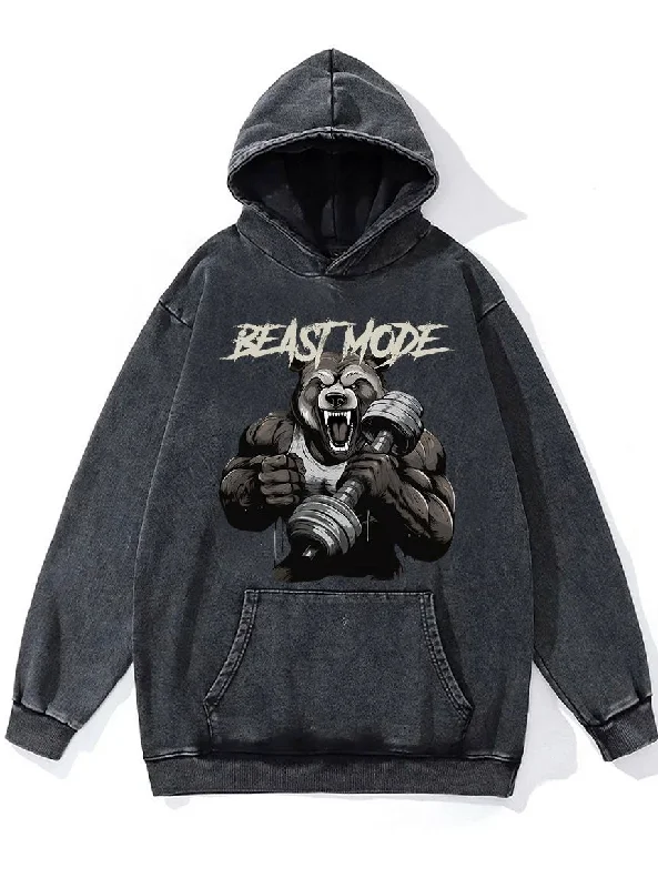 Beast Mode Washed Gym Hoodie