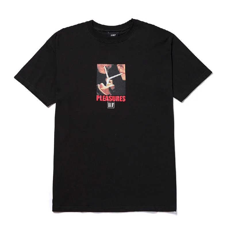 HUF X PLEASURE TOGETHER T-SHIRT // BLACK