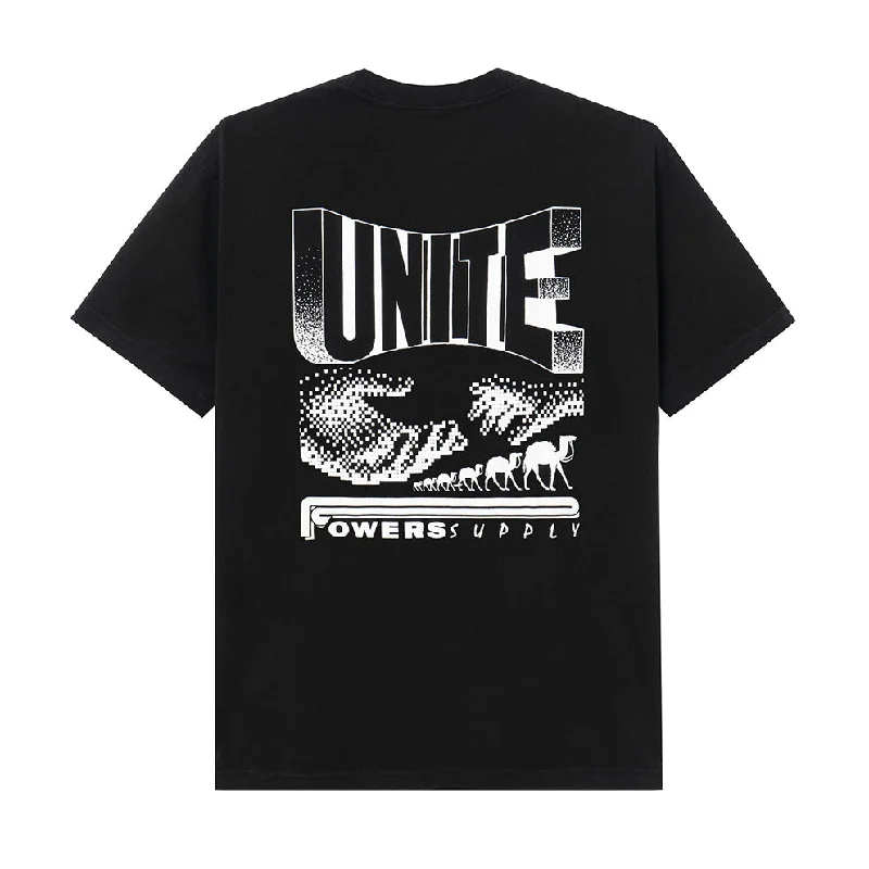 POWERS SUPPLY UNITE SS TEE // BLACK