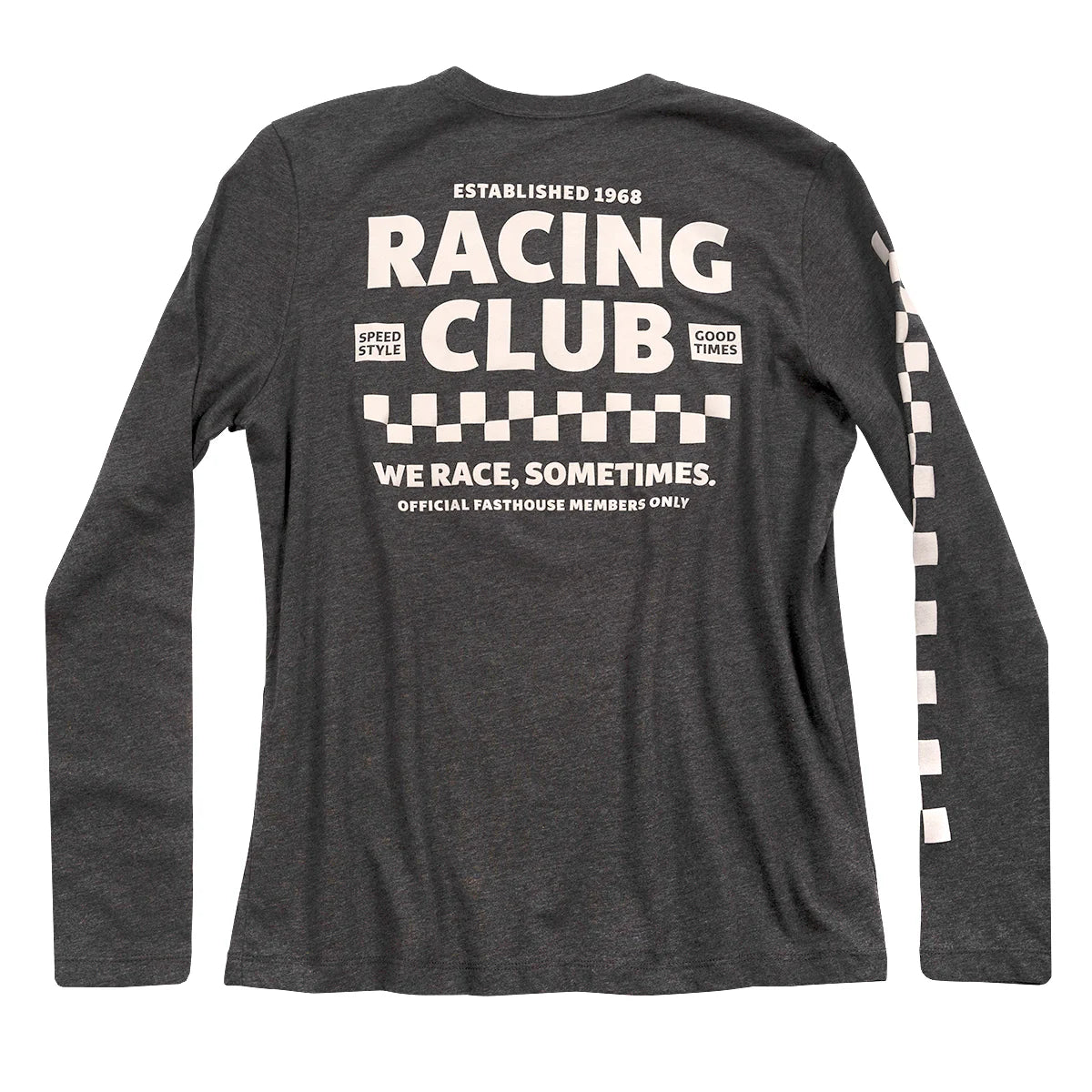 Fasthouse Members Only Long Sleeve Tee - Womens - Dark Heather