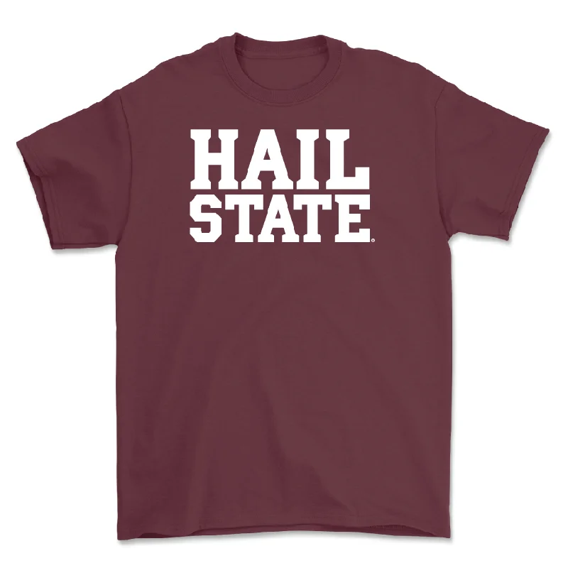 Maroon Men's Basketball Hail Tee - Gai Atem