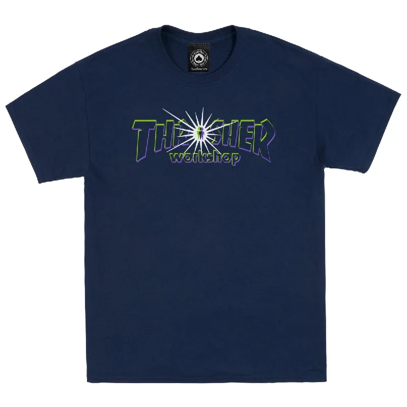 Thrasher Magazine X Alien Workshop Nova Tee - Navy