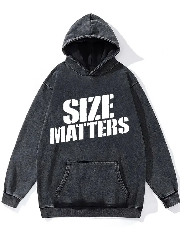 Size Matters Washed Gym Hoodie