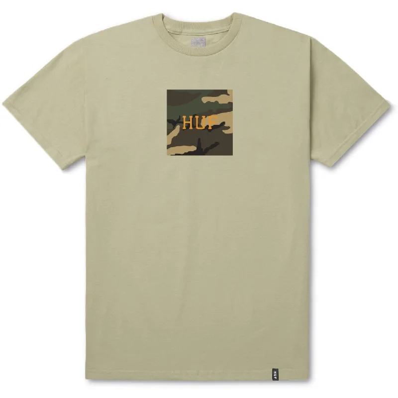 HUF AMBUSH CAMO BOX LOGO TEE // SAND