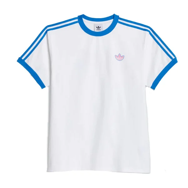 Adidas Maxallure Ringer Tee - (Maxallure) White Blue Pink