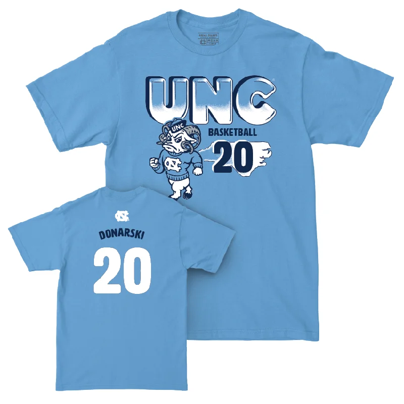 UNC Women's Basketball Mascot Carolina Blue Tee - Lexi Donarski