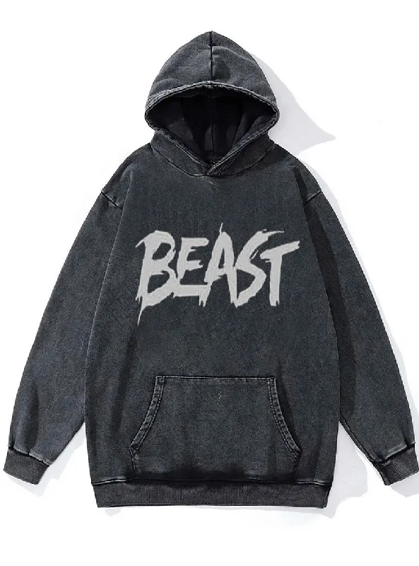 beast Washed Gym Hoodie