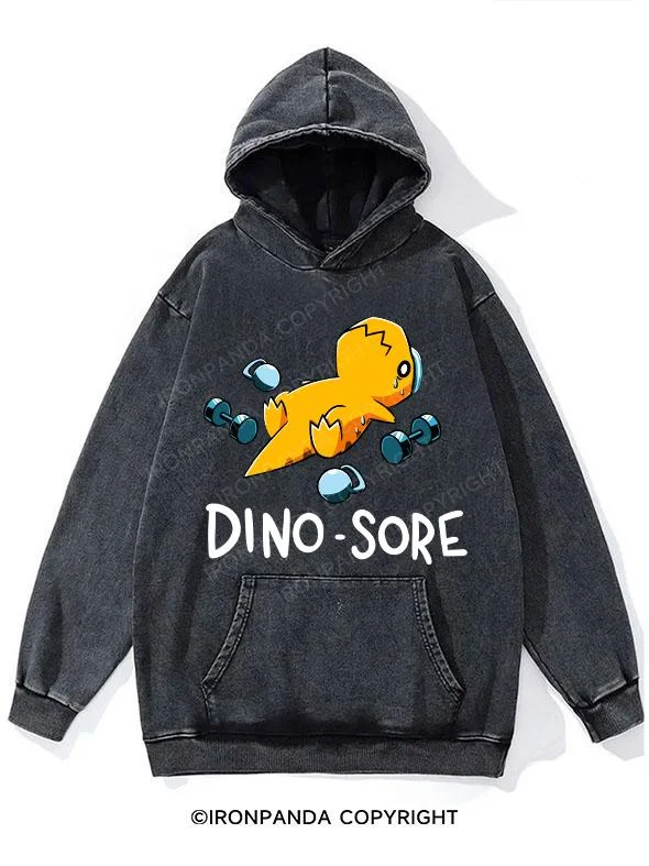 DINO SORE Washed Gym Hoodie