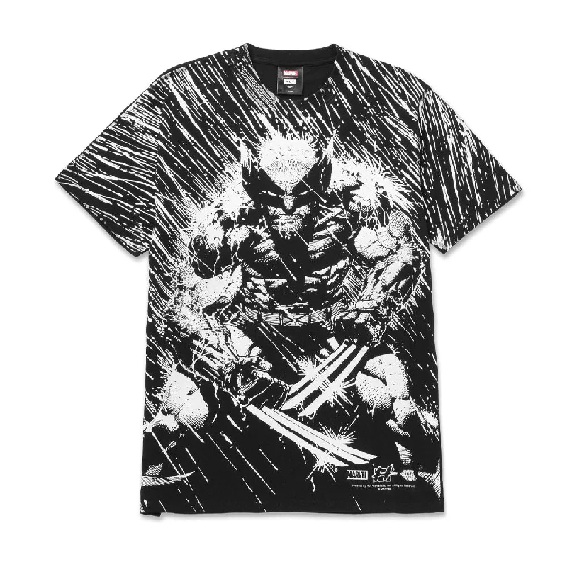 HUF X MARVEL COLLECTION WOLVERINE RAIN S/S TEE // BLACK