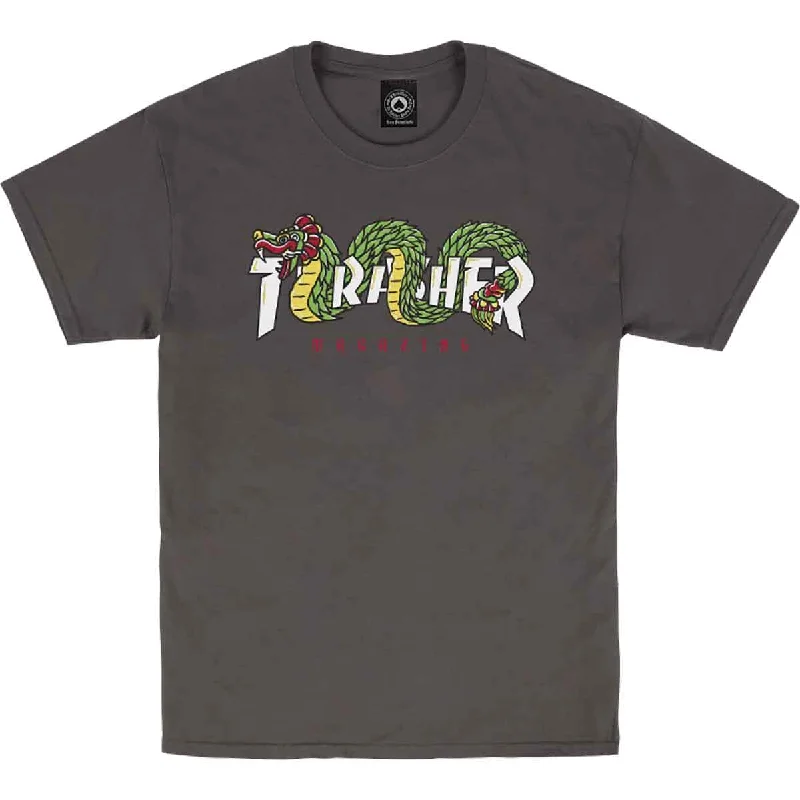 Thrasher Magazine Aztec Tee - Charcoal